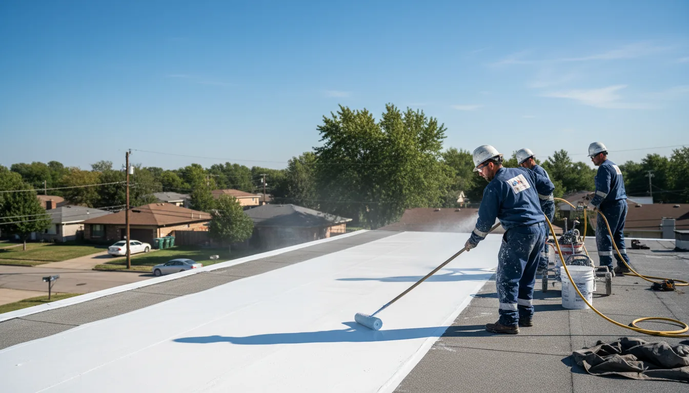 Commercial roof coating in Woodrow, CO near me
